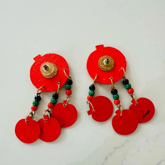 MAM Designs Vintage Pumpkin Dangle Earrings - Picture 3 of 4